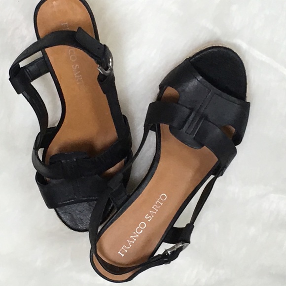 Black Leather Espadrille Sandal Crispin Sling Back - Picture 6 of 8